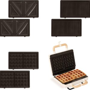 Sandwichera 3 en 1 CREATE STONE STUDIO (Grill, Gofre, Sándwich)