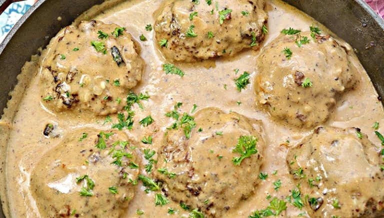 Albóndigas en salsa de champiñones