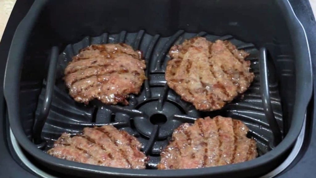 hamburguesas airfryer freidora de aire sin aceite