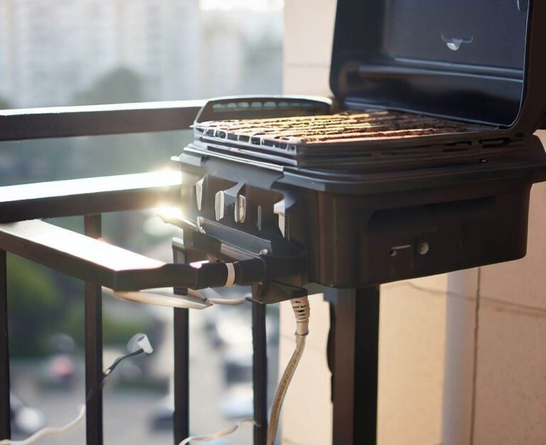 ubicacion perfecta para barbacoa eléctrica en balcon