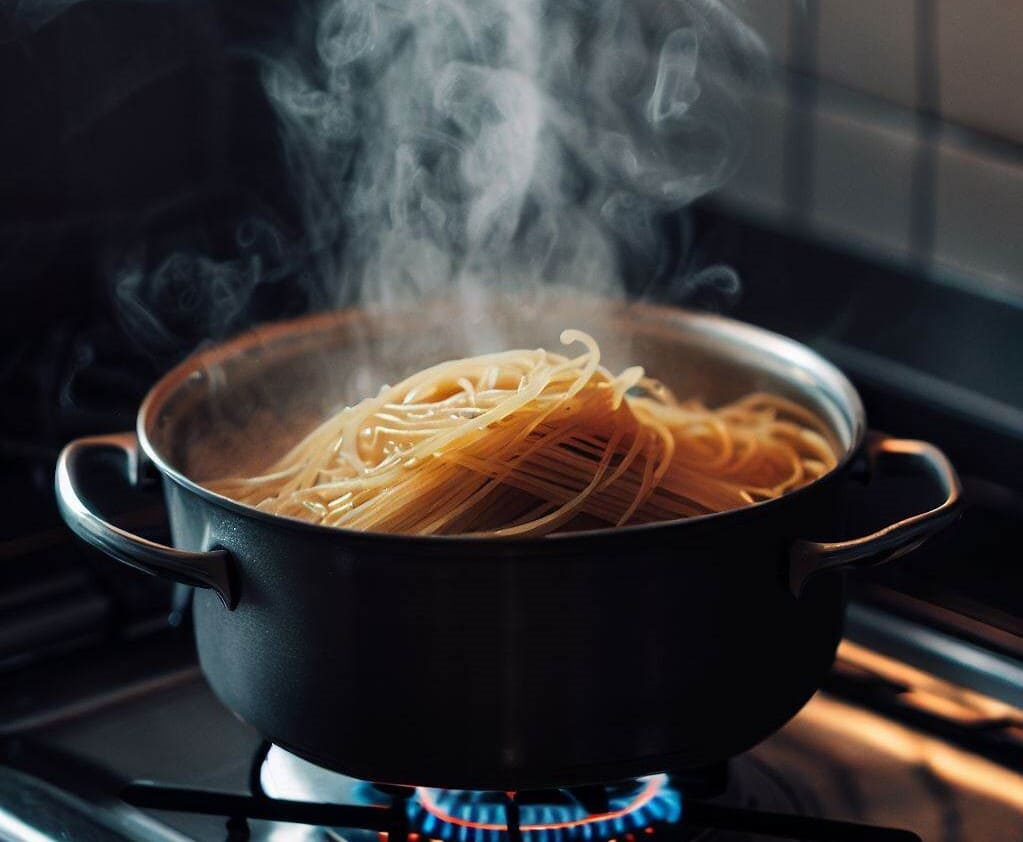 cocer espaguetis salsa carbonara auténtica