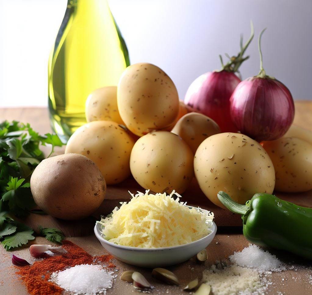 ingredientes patatas rellenas de queso