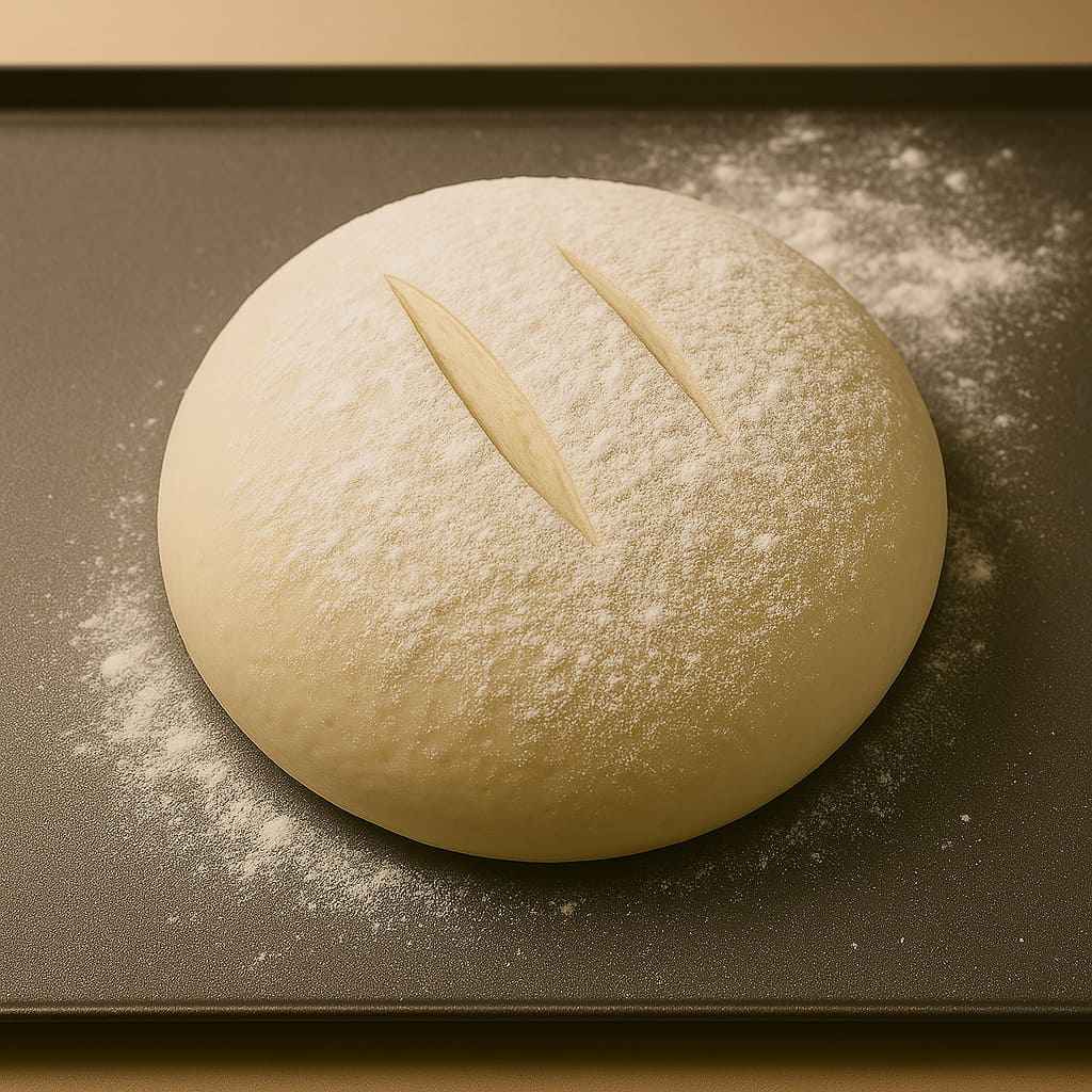 Greñar el Pan, haciendo unos cortes.