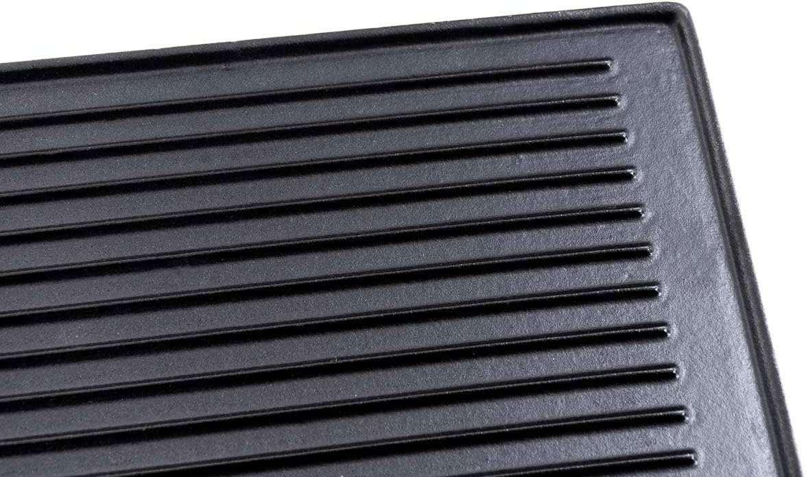 Plancha de hierro fundido reversible CLP para barbacoas u horno