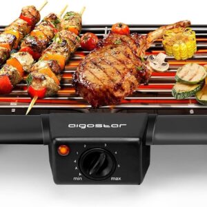 Barbacoa Portátil Eléctrica Aigostar (2000W y Económica)
