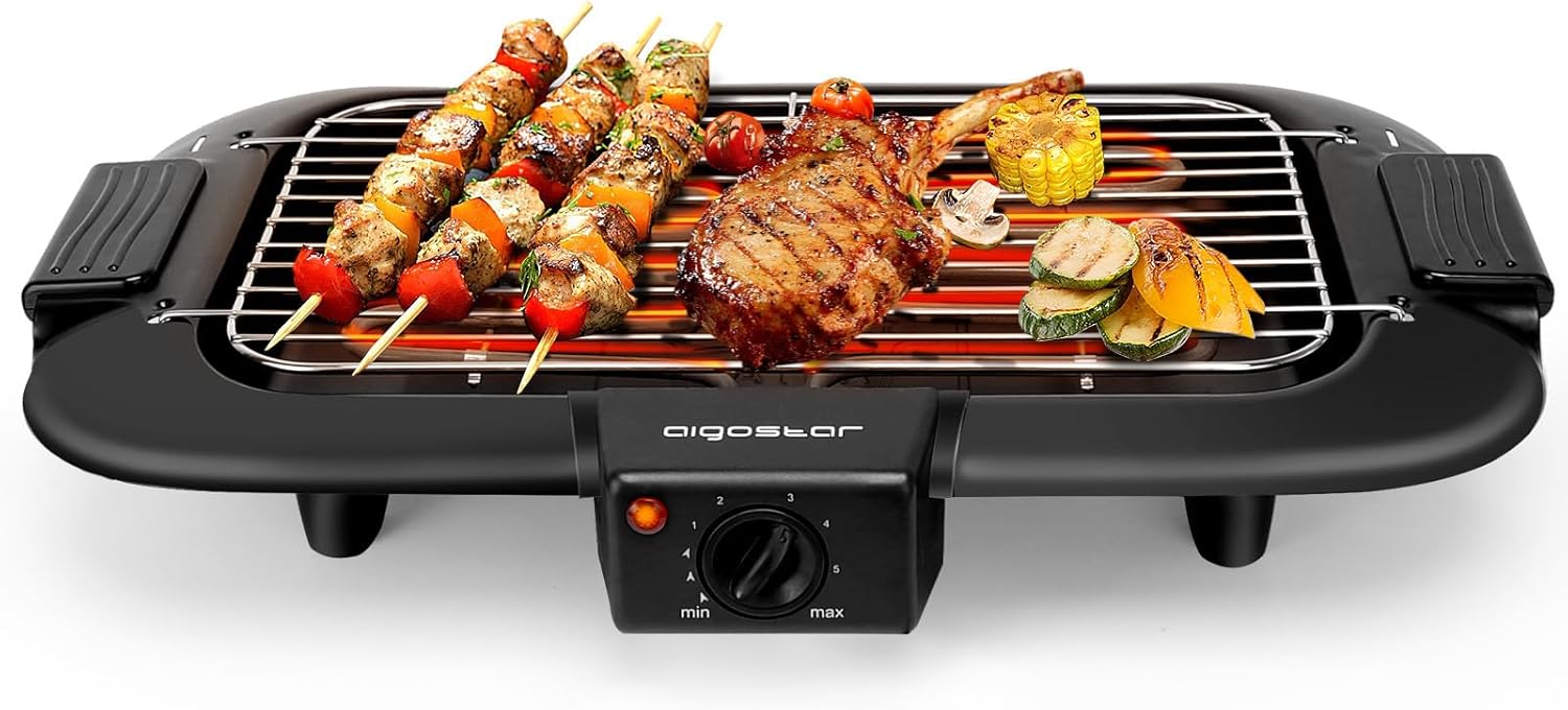Análisis de la barbacoa eléctrica portátil Aigostar.