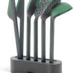 Set de 5 utensilios de silicona platino anti-rayaduras Lékué