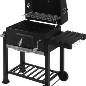 Barbacoa de Barril con Tapa WOLTU (Altura de Brasas Regulable)